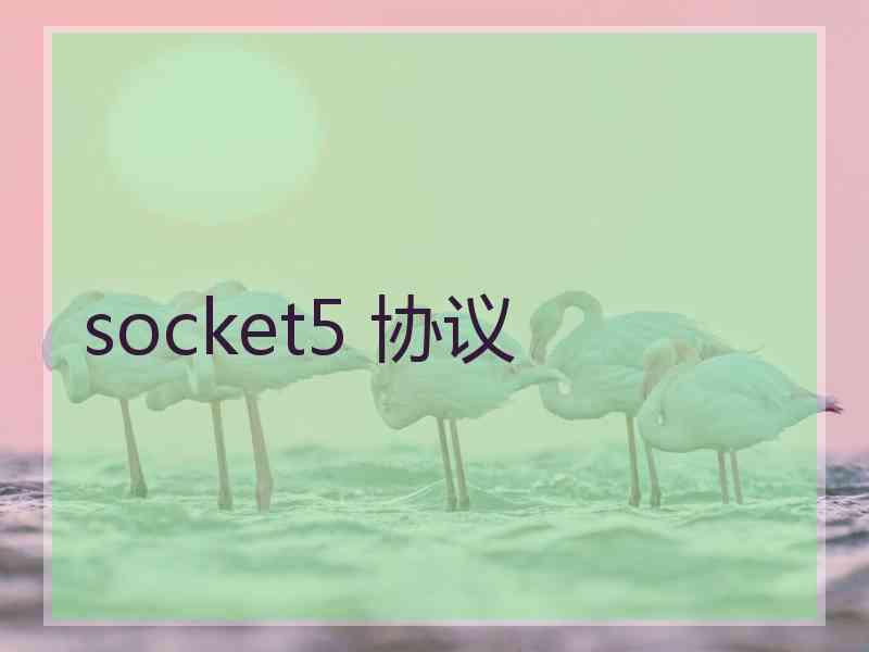 socket5 协议