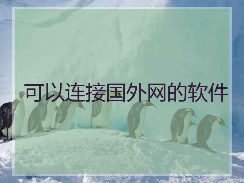 可以连接国外网的软件