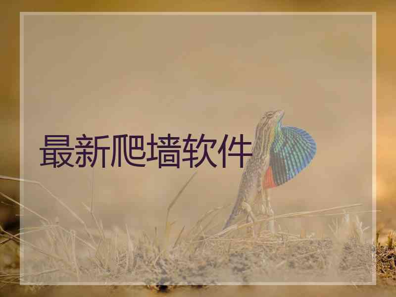 最新爬墙软件