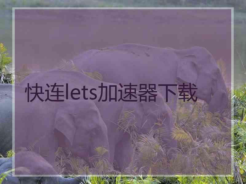 快连lets加速器下载