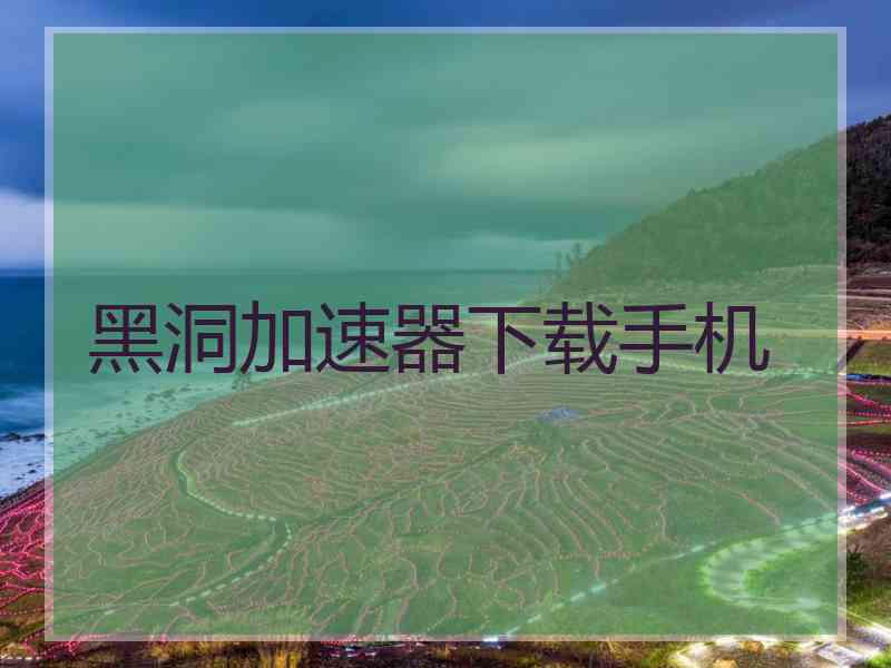 黑洞加速器下载手机