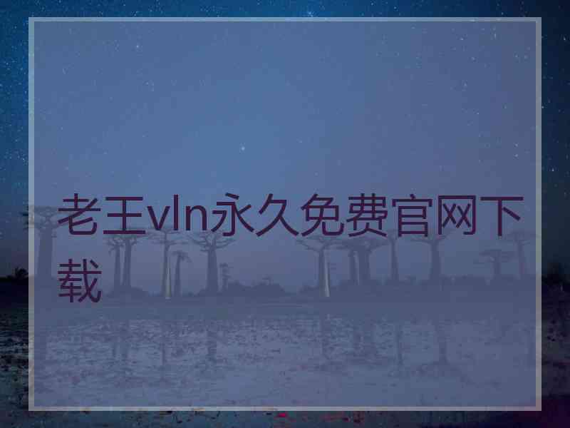 老王vln永久免费官网下载