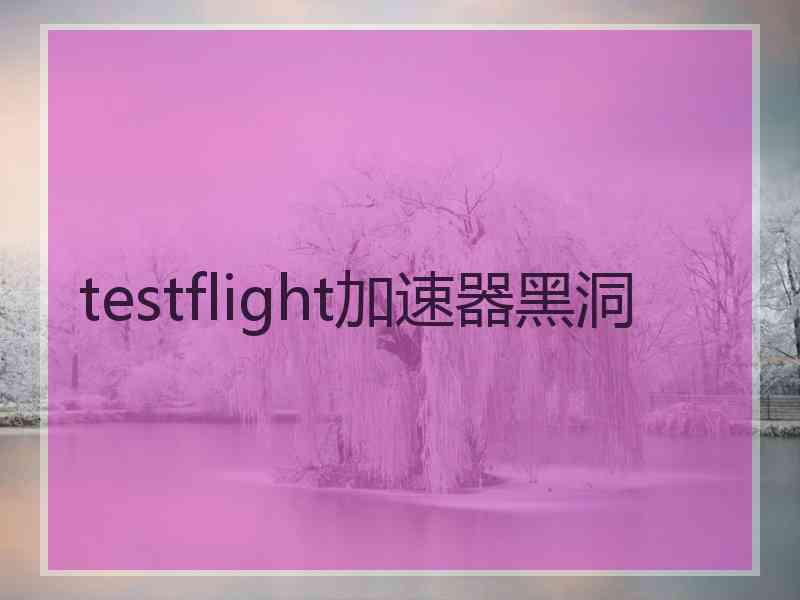 testflight加速器黑洞