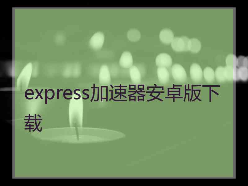 express加速器安卓版下载