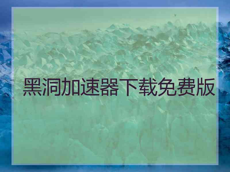 黑洞加速器下载免费版