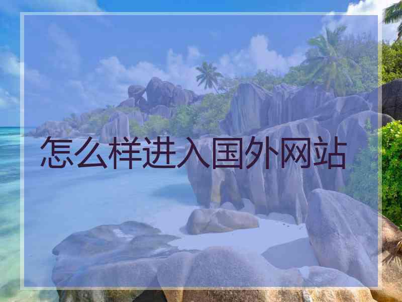 怎么样进入国外网站