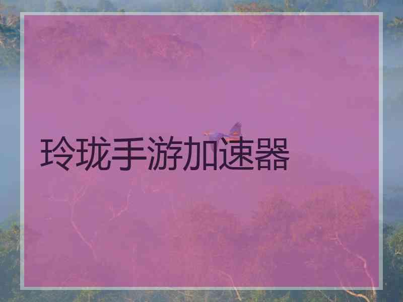 玲珑手游加速器