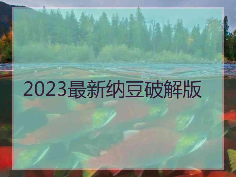 2023最新纳豆破解版