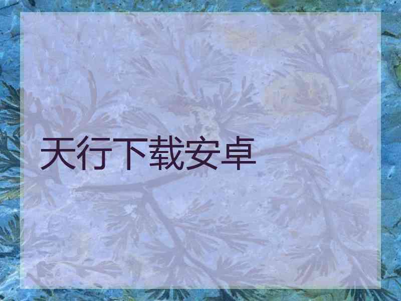天行下载安卓