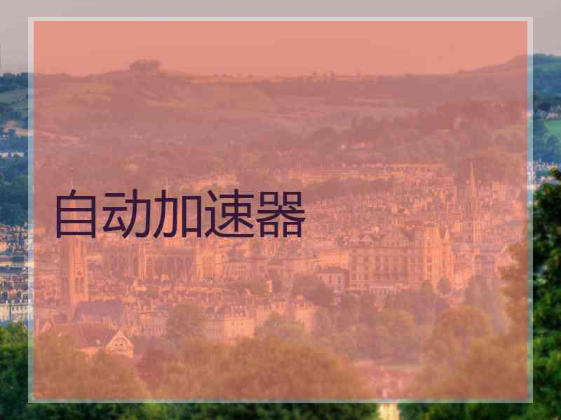 自动加速器