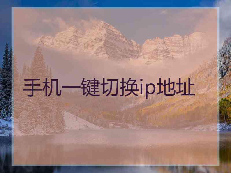 手机一键切换ip地址