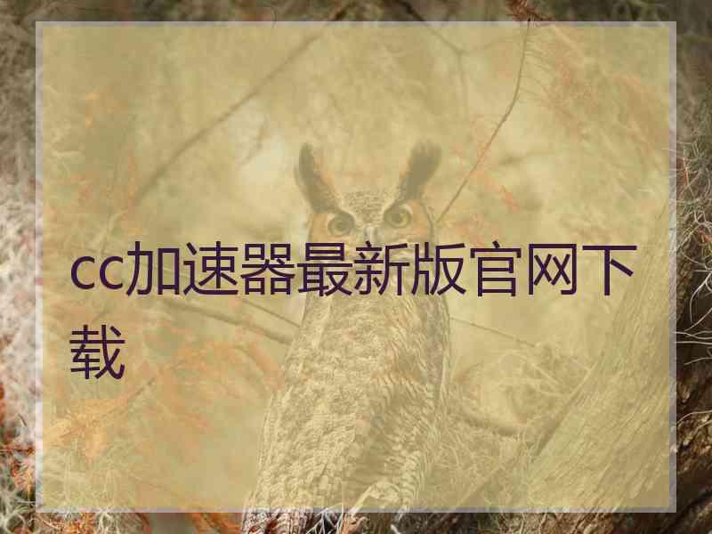 cc加速器最新版官网下载