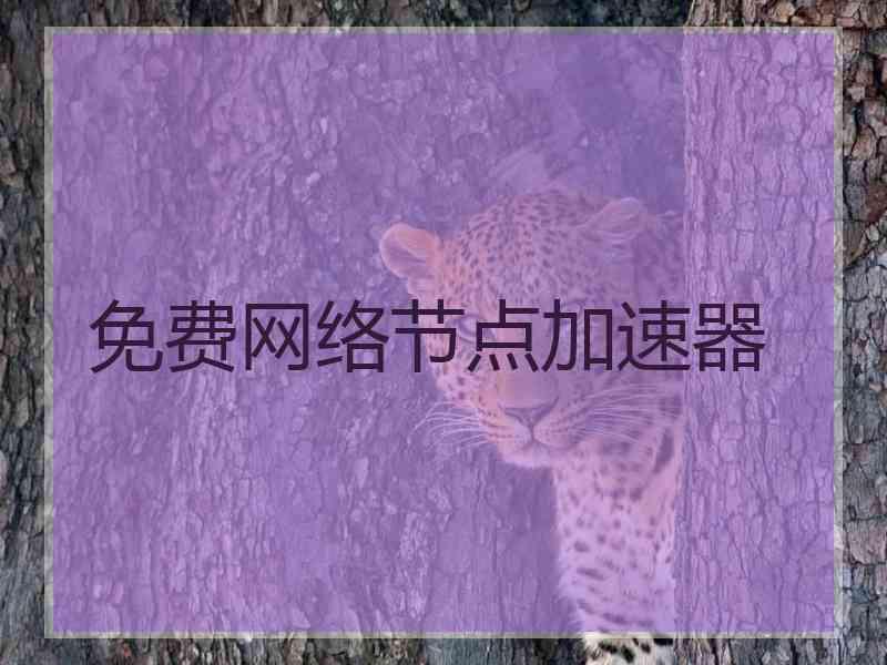 免费网络节点加速器