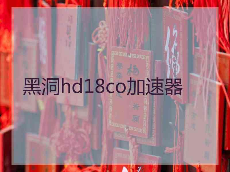 黑洞hd18co加速器
