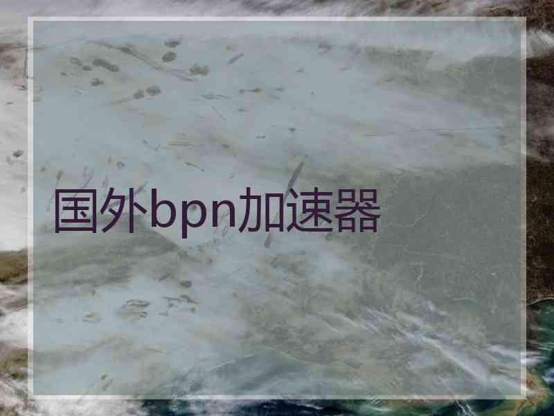 国外bpn加速器