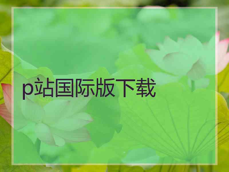p站国际版下载