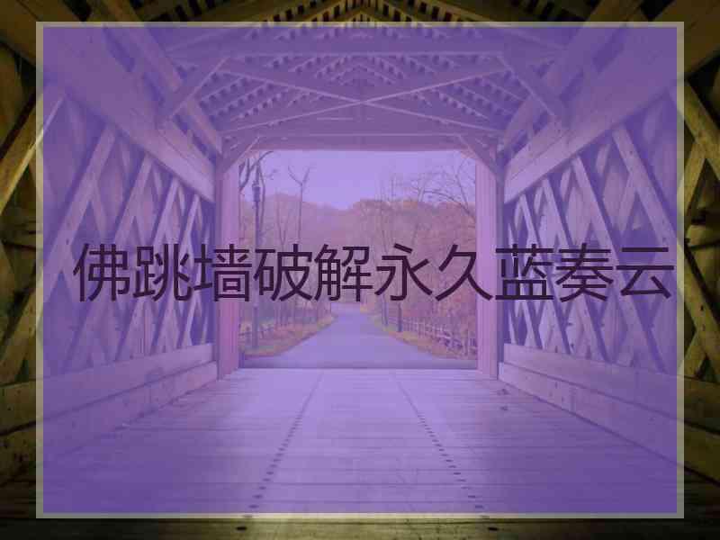 佛跳墙破解永久蓝奏云