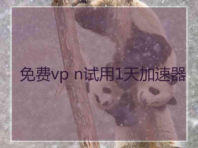 免费vp n试用1天加速器