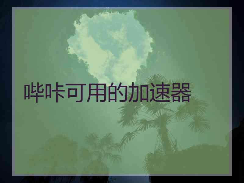哔咔可用的加速器