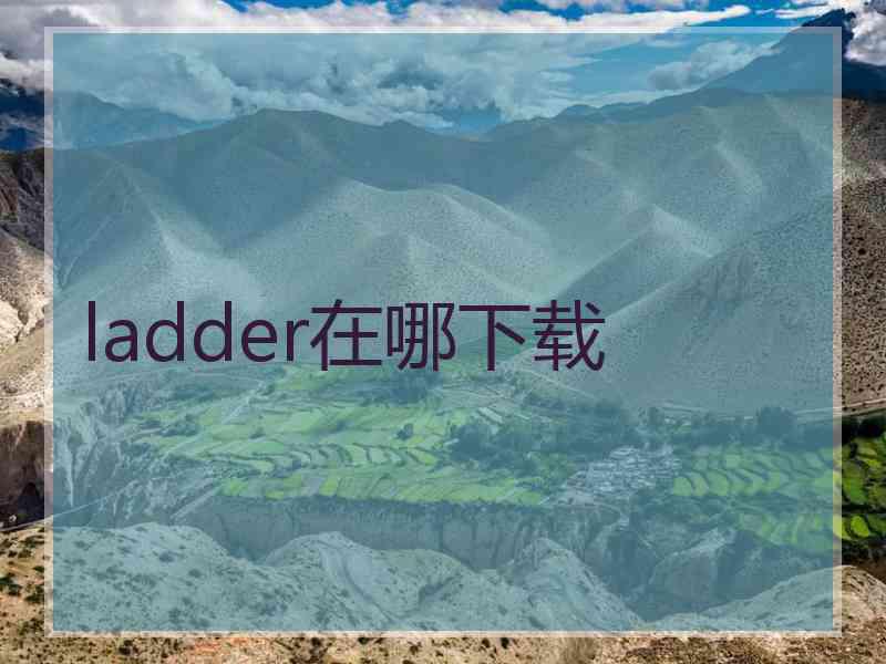 ladder在哪下载
