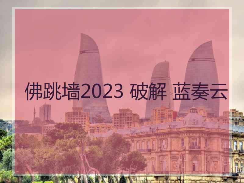 佛跳墙2023 破解 蓝奏云