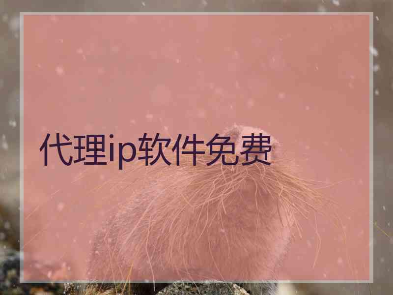 代理ip软件免费