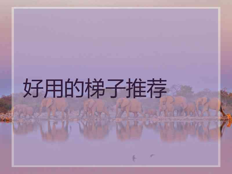 好用的梯子推荐